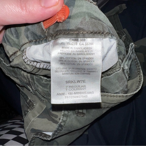 Wrangler Size 7 Regular Boys Green Cargo Camouflage Pants EUC - Picture 5 of 6